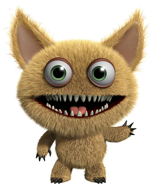 Harige gremlin — Stockfoto