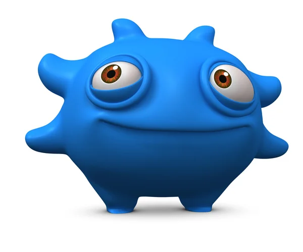Blue virus — Stock Photo, Image