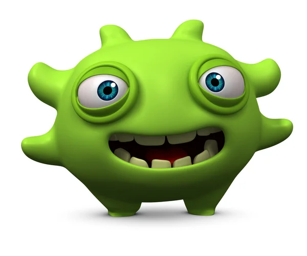 Cute green monster — Stock Photo, Image