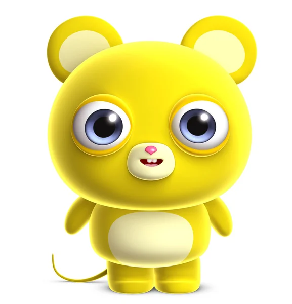 Cute yellow mouse — Stock Photo, Image