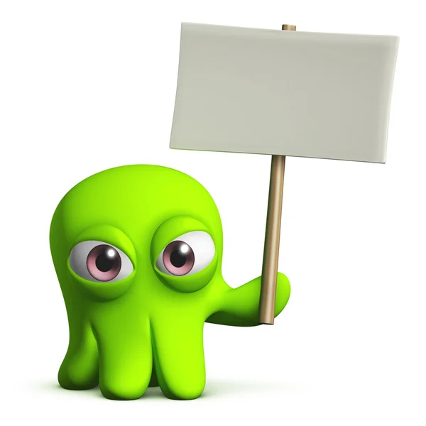 Green octopus — Stock Photo, Image
