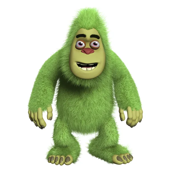 Cute green monster — Stock Photo, Image