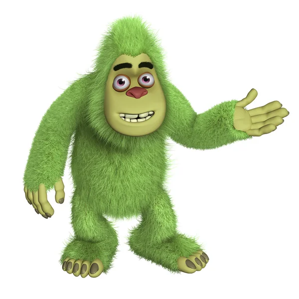 Green bigfoot — Stock Photo, Image