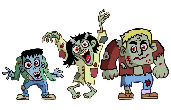 Kartun Zombie Yang Lucu Stok Vektor Ilustrasi Kartun Zombie Yang Lucu Bebas Royalti Depositphotos