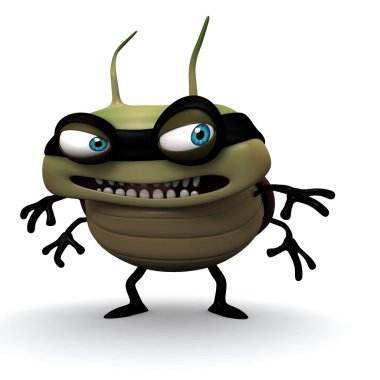 hacker böcek gülümseme