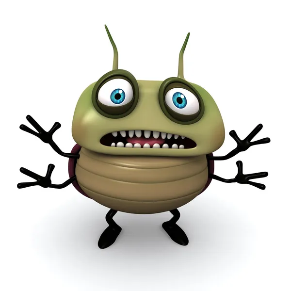 Опасный зеленый жук — стоковое фото