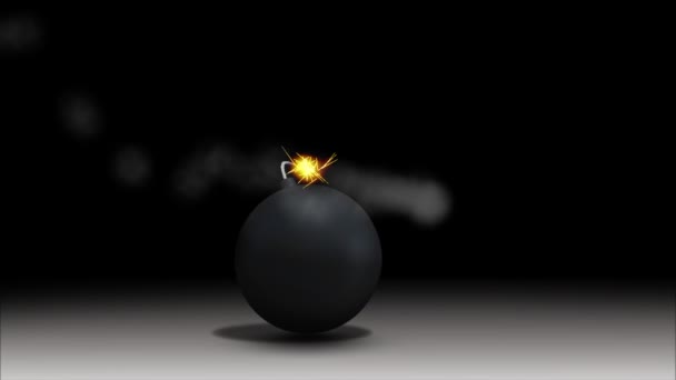 Бомба 3d — стоковое видео