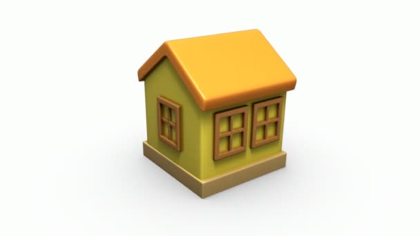 3d maison modèle tourner 