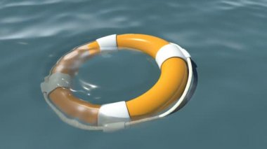 Lifebuoy denizde