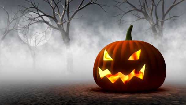 Abóbora de Halloween — Vídeo de Stock