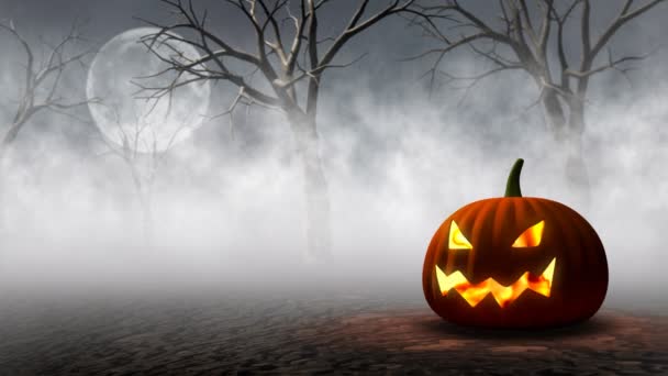 Calabaza de Halloween — Vídeo de stock