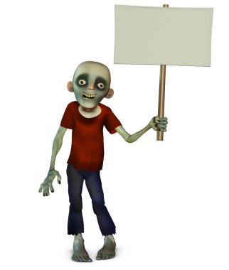 Cadılar Bayramı zombi holding tasarlamak