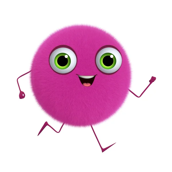 3D κινουμένων σχεδίων χαριτωμένο ροζ μπάλα — Φωτογραφία Αρχείου