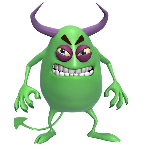 3d cartoon horror monster — Stock Photo, Image