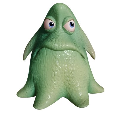 3D karikatür ahtapot
