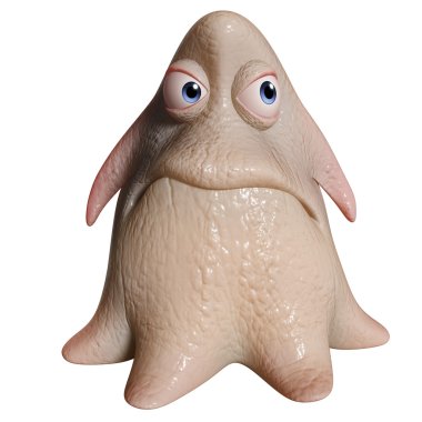 3D karikatür ahtapot