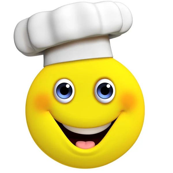 3D kreslený roztomilý kuchař — Stock fotografie