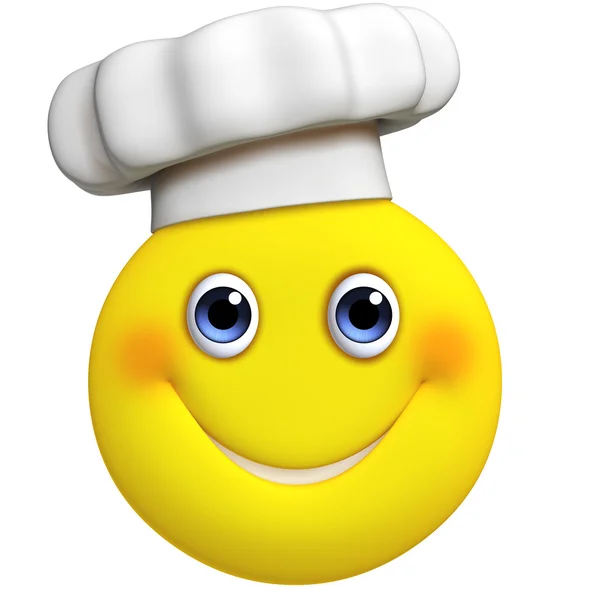 3D cartoon schattig chef-kok — Stockfoto