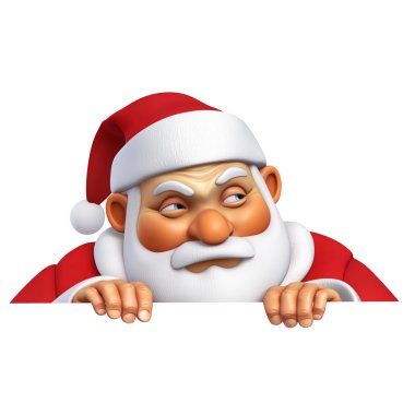 3D kötü Noel Baba çizgi film