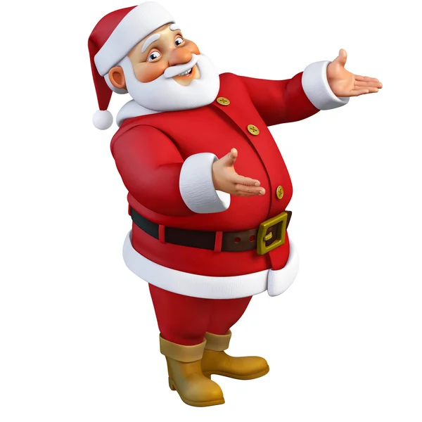 3D cartoon santa — Stockfoto