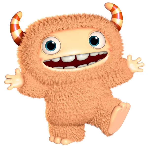 3D cartoon monster — Stockfoto