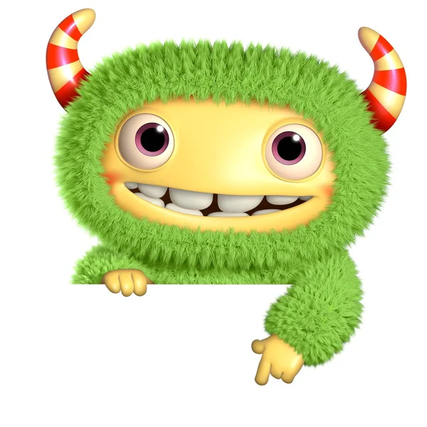 3D cartoon monster — Stockfoto