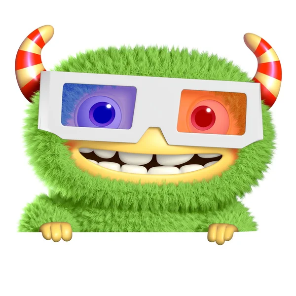 3D cartoon monster — Stockfoto