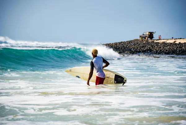 Surfista Blue Ocean Wave — Foto de Stock
