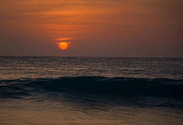 Puesta Sol Mar — Foto de Stock