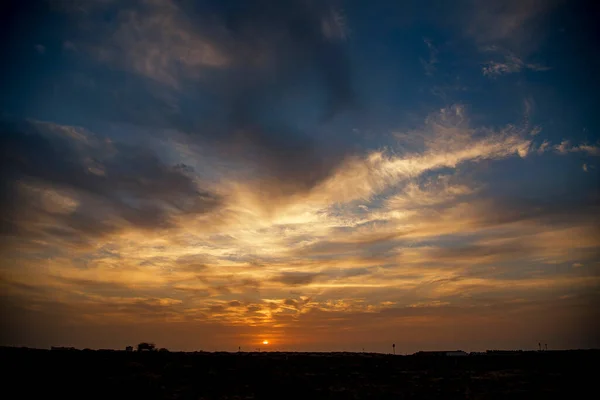 Zonsondergang Boven Stad — Stockfoto