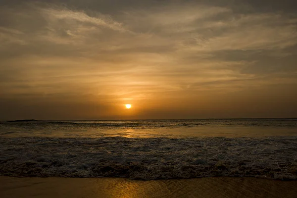 Puesta Sol Sobre Océano Verano Vacaciones — Foto de Stock