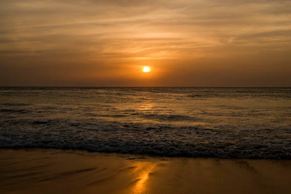 Puesta Sol Sobre Océano Verano Vacaciones — Foto de Stock