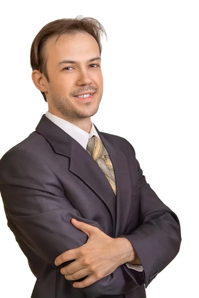 Portrait of smiling young businessman — Stock Photo, Image