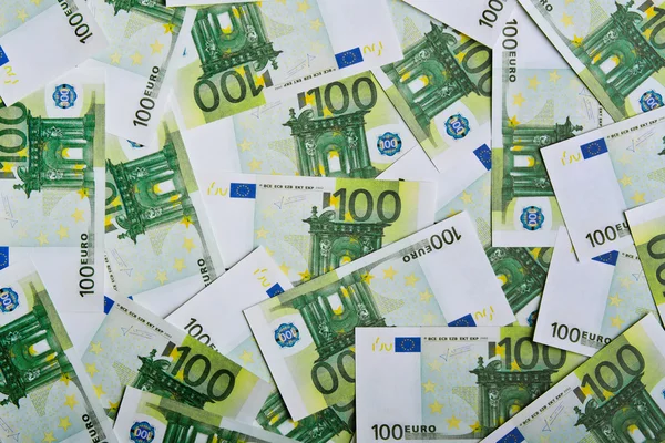 Antecedentes con billetes en euros — Foto de Stock