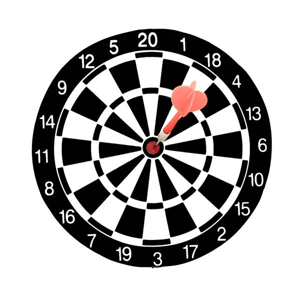 Dart hitting a target — Stock Photo, Image