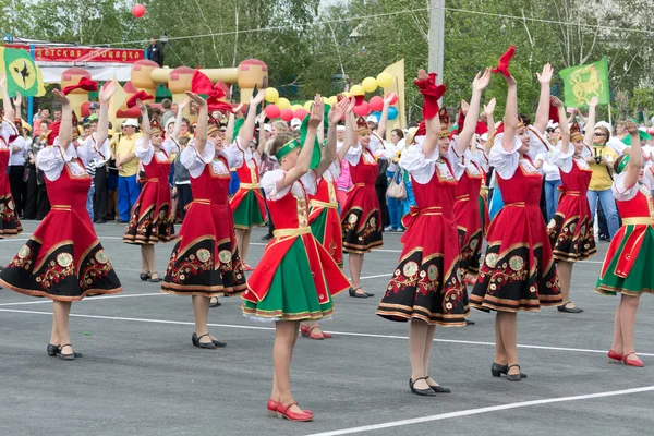 Tatarsk, Росія: 27 червня 2013 - культура Олімпійських конкурсів — стокове фото