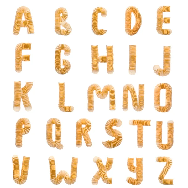 Все буквы состоят из фишек — стоковое фото