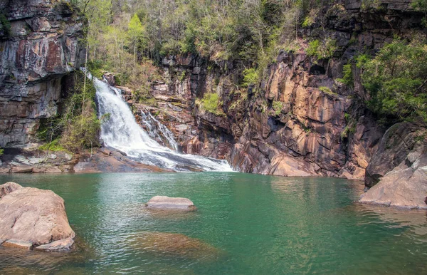 Orkaan Watervallen Tallullah Gorge State Park Georgië — Stockfoto