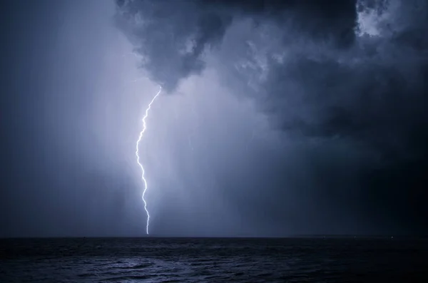 Lightning Bolts Strike Thunderstorm Florida — 图库照片