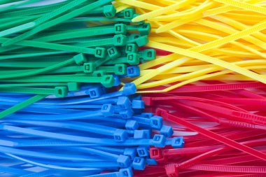 renkli plastik kablo bağları ürün yelpazesine (zip kravat, kravat tamamladı)