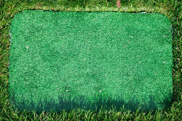 Green grass frame background — Stock Photo, Image