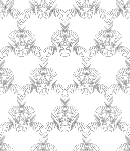 Fekete-fehér absztrakt geometriai zökkenőmentes minta. — Stock Fotó
