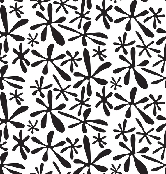 Чернильные пятна, черно-белые абстрактные геометрические бесшовные па — стоковое фото