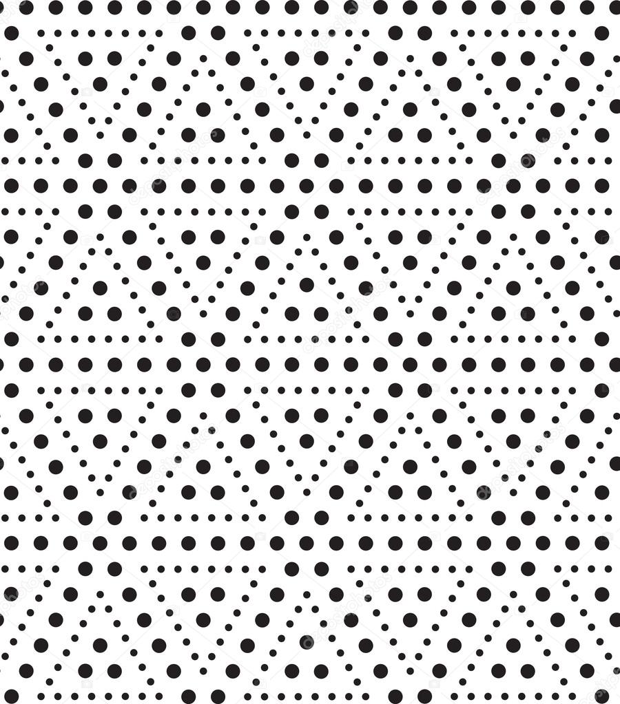 Triangles of dots, black and white abstract geometric sea — Stock Photo ...