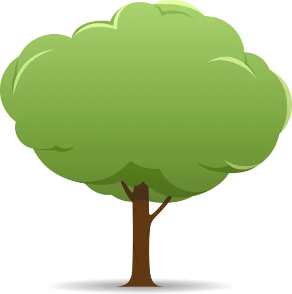 Striscione stilizzato della natura dell'albero — Foto Stock