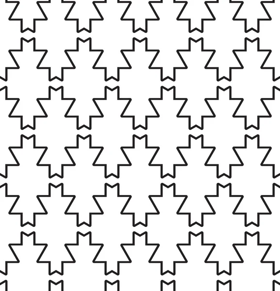 Black and White Abstract Geometric Seamless Pattern. — Stock Photo, Image