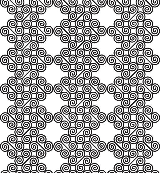 Black and White Abstract Geometric Seamless Pattern. — Stock Photo, Image