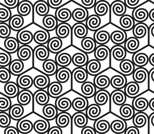 Modello geometrico astratto bianco e nero senza cuciture. — Foto Stock
