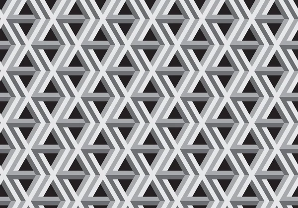 3D Impossible Shape Seamless Pattern. — Stockfoto