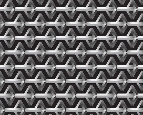 3D Impossible Shape Abstract Seamless Pattern. — Φωτογραφία Αρχείου